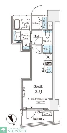 パークナードフィット南青山Vistaの物件間取画像